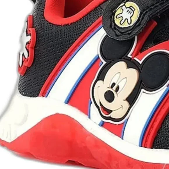 Disney Mickey Mouse Light Up Sneakers TODDLER BOY SIZE 12 NEW - Picture 9 of 10